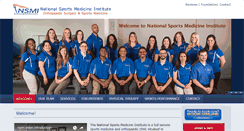 Desktop Screenshot of nationalsportsmed.com